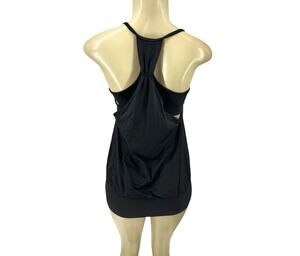 Lululemon Size ? Women Black No Limits Tank Top Build In Bra Active EF14